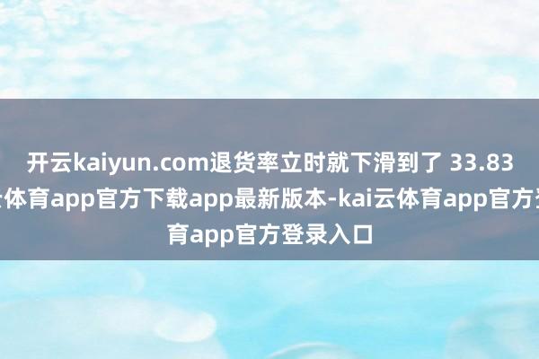 开云kaiyun.com退货率立时就下滑到了 33.83%-kai云体育app官方下载app最新版本-kai云体育app官方登录入口