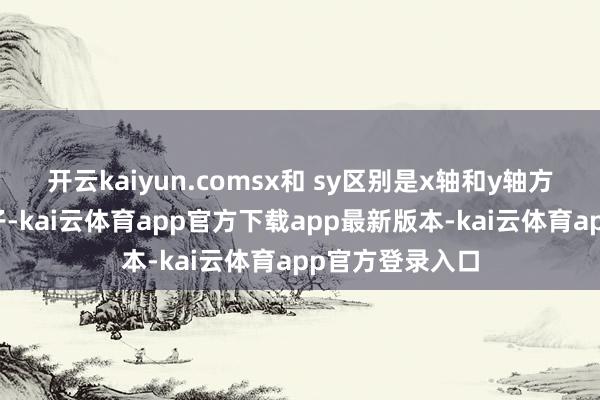 开云kaiyun.comsx和 sy区别是x轴和y轴方进取的缩放因子-kai云体育app官方下载app最新版本-kai云体育app官方登录入口