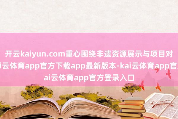 开云kaiyun.com重心围绕非遗资源展示与项目对接张开-kai云体育app官方下载app最新版本-kai云体育app官方登录入口