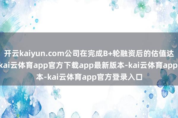 开云kaiyun.com公司在完成B+轮融资后的估值达到46.5亿元-kai云体育app官方下载app最新版本-kai云体育app官方登录入口